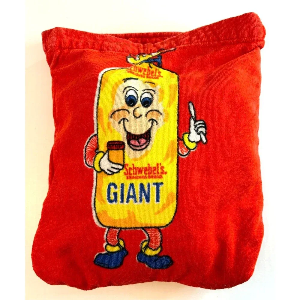 Schwebels Bread‎ Mascot Beach Towel In a Bag Cotton Hilasal 100% Cotton Vintage